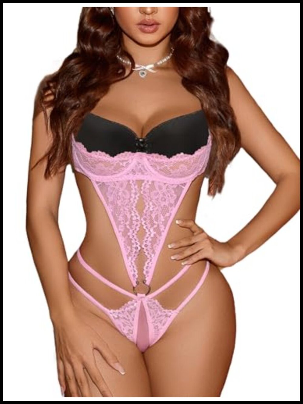 Lace Bodysuit Teddy Lingerie Underwire One Piece Babydoll